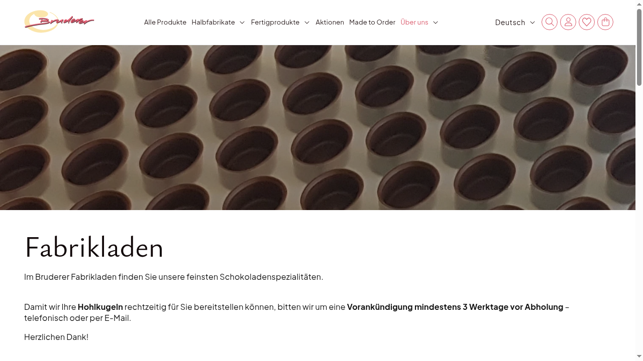 Bruderer Chocolat Suisse